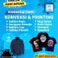 Kemuning Cloth. Jasa konveksi dan printing milik Pemdes Cikamunding. (Istimewa)