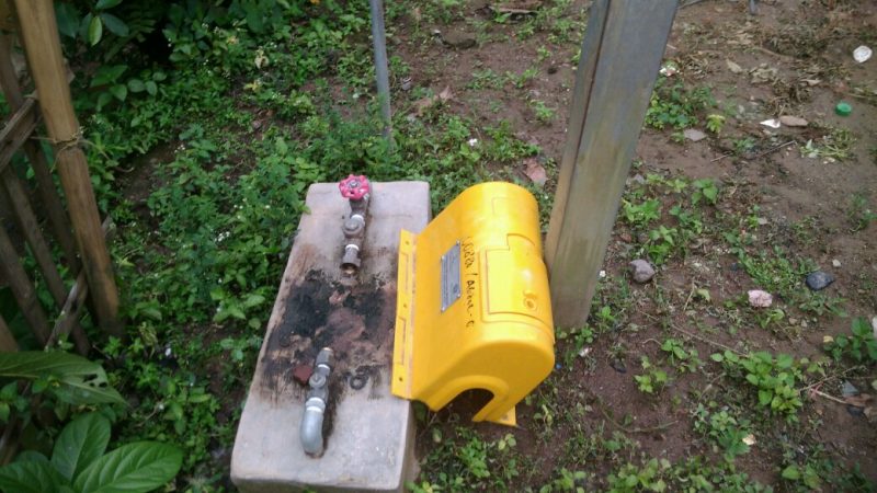 Salah satu meteran air PDAM di Rangkasbitung hilang misterius. (Istimewa)