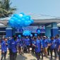 Demokrat Lebak saat melepas balon sebagai tanda dilaunching nya pendaftaran Bacaleg 2024-2029. (Istimewa)