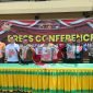 Polres Cilegon saat ungkap kasus perampokan driver taksi online di Kota Baja. (Dailyhits)
