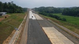 Progres pembangunan tol Rangkasbitung - Cileles sudah mencapai 36 persen. Rencananya tol seksi 2 Serang - Panimbang ini akan beroperasi di tahun 2024. (Istimewa)