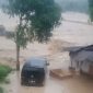 Banjir melanda wilayah Kabupaten Lebak. Dua desa dilaporkan terendam luapan sungai Cimadur. (FOTO Tangkap Layar Video)