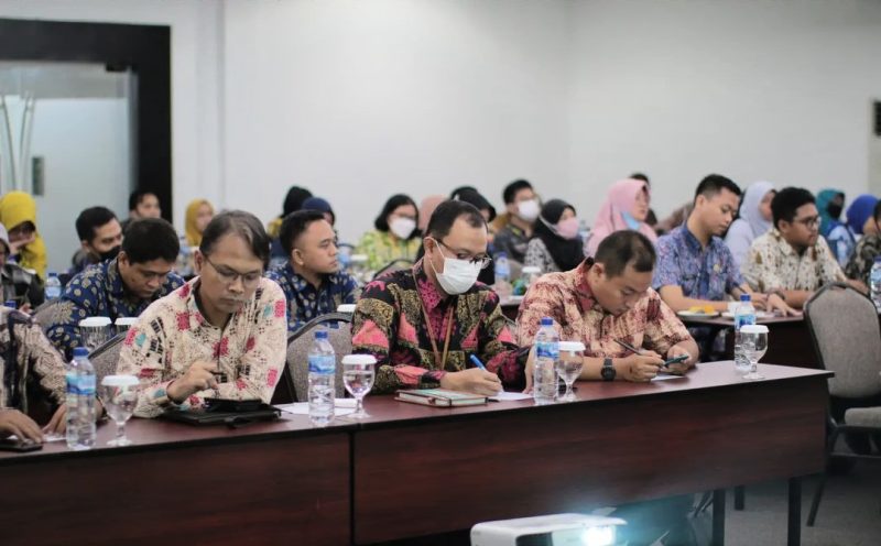 Para ASN perencana di Kabupaten Lebak saat mengikuti workshop penyusunan pohon kinerja dan cascading tahun 2022. (FOTO Protokol dan Pimpinan Lebak)