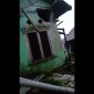 Kondisi rumah Subidi rusak terdampak tanah bergerak. Mereka sekeluarga terpaksa harus mengungsi. (Istimewa)