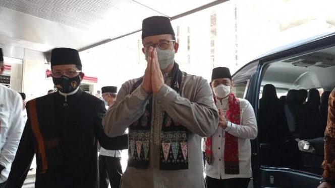 FOTO ILUSTRASI. Gubernur DKI Jakarta, Anies Baswedan dalam sebuah acara. Teriakan 'Anies Presiden' menggema di Masjid Istiqlal kala Anies menghadiri Tablig Akbar dan Peringatan 117 tahun Organisasi Syarikat Islam, Minggu, 9 Oktober 2022 siang. (Detikcom)