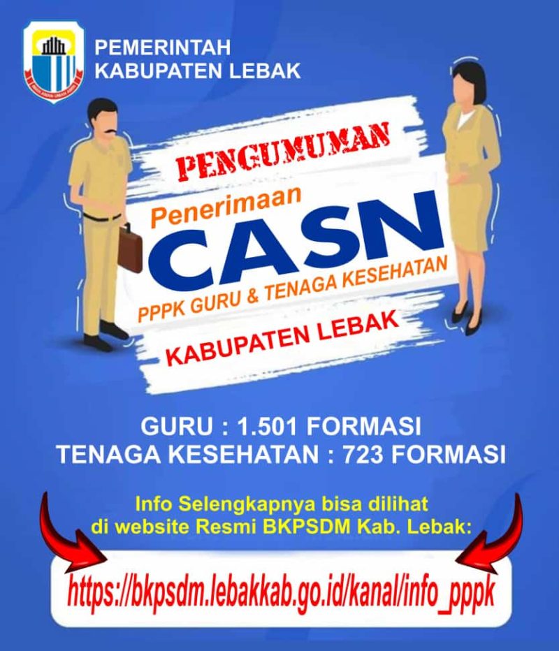 Penerimaan CASN Lebak mulai dibuka. (Dok. BKPSDM Lebak)