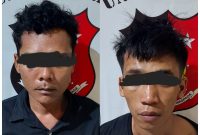 AN dan Ji diamankan Satreskrim Polres Lebak. AN (kanan) merupakan spesialis curat yang biasa berkeliaran di Kecamatan Cilograng. (Istimewa)