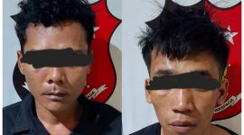 AN dan Ji diamankan Satreskrim Polres Lebak. AN (kanan) merupakan spesialis curat yang biasa berkeliaran di Kecamatan Cilograng. (Istimewa)