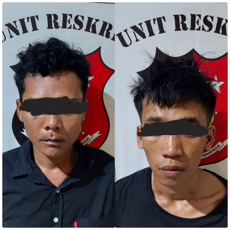 AN dan Ji diamankan Satreskrim Polres Lebak. AN (kanan) merupakan spesialis curat yang biasa berkeliaran di Kecamatan Cilograng. (Istimewa)