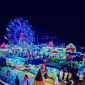 Penampakan Cilograng Festival 2022 saat malam hari. Di kegiatan tersebut juga dipamerkan beberapa potensi wisata dan budaya yang ada di Kecamatan Cilograng. (Istimewa)