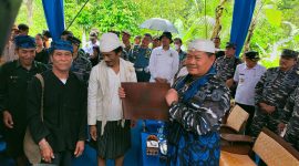 FOTO ILUSTRASI. KSAL Laksamana Yudo Margono saat disambut warga baduy ketika tiba di Kecamatan Bojongmanik, Kabupaten Lebak. (istimewa)
