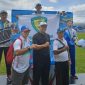 Tim atletik kelas lompat jauh berhasil meraih medali emas di Porprov VI Banten. (istimewa)