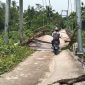 Kondisi jembatan Puan Maharani di Kabupaten Lebak dalam keadaan rusak parah. (Dok. Warta Banten)