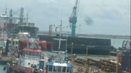 Lokasi kejadian dua pekerja PT Samudera Marine Indonesia tewas dalam sebuah ledakan. (Istimewa)
