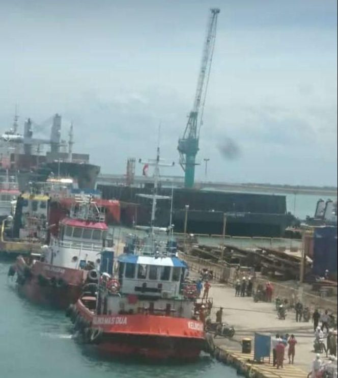 Lokasi kejadian dua pekerja PT Samudera Marine Indonesia tewas dalam sebuah ledakan. (Istimewa)