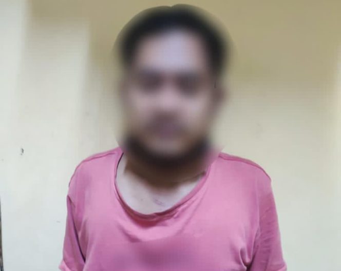 YO (22) pencuri motor di lapak bakso ikan Malingping diamankan pihak kepolisian. (Istimewa)