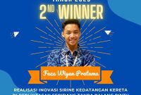 Faza Wiyan Pratama berhasil membawa harum nama SMA Negeri 1 Rangkasbitung berkat inovasinya soal sirine di perlintasan KA tanpa palang pintu. (Istimewa)