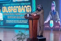Bupati Lebak, Iti Octavia Jayabaya saat memberikan sambutan dalam acara Musrenbang RKPD Kabupaten Lebak tahun 2024. (Istimewa)