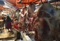 Harga daging sapi dan kerbau di Pasar Rangkasbitung mengalami kenaikan menjelang bulan ramadhan. (Istimewa)