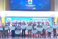 Foto bersama para pemenang LINDA tahun 2023 Kabupaten Lebak. (istimewa)