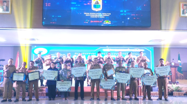 Foto bersama para pemenang LINDA tahun 2023 Kabupaten Lebak. (istimewa)