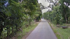 Kondisi ruas jalan Aweh - Cikapek dalam kondisi mulus. Warga bersorak. (FOTO Google Maps)