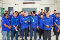 Kader dan Pengurus Demokrat Lebak saat mendatangi Pengadilan Negeri Rangkasbitung. (Istimewa)
