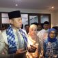 Ketua Umum Partai Demokrat, Agus Harimurti Yudhoyono saat memberikan keterangan pers usai safari ramadan di kediaman Iti Octavia Jayabaya. (Dailyhits)