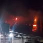 Kebakaran hebat terjadi di Muara Ciujung Timur, Rangkasbitung. (FOTO Tangkap Layar Video)