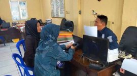 FOTO ILUSTRASI. Warga tengah membuat laporan polisi. (dok. Radar utara)