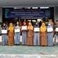 Sejumlah pelajar SMAN 1 Rangkasbitung saat foto bersama usai dilepas secara formal. (Istimewa)