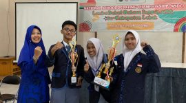Pelajar SMA Negeri 1 Rangkasbitung berhasil menjadi juara dalam debat bahasa Inggris tingkat Kabupaten Lebak. (istimewa)