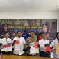 Kasatreskrim Polres Lebak, AKP Andi Kurniady (ketiga dari kiri) saat ungkap kasus TPPO di Polda Banten. (Istimewa)