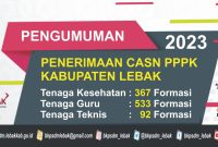 Pengumuman Penerimaan PPPK 2023. 