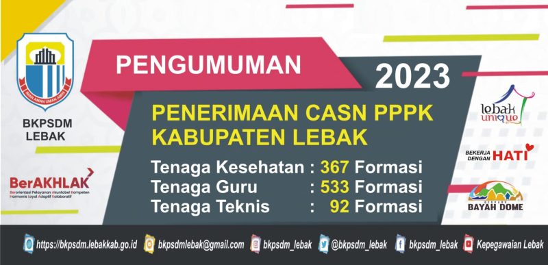 Pengumuman Penerimaan PPPK 2023. 