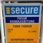 Parkir Pasar Rangkasbitung menerapkan sistem E-parking. (Istimewa)