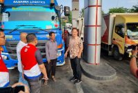 Ditreskrimsus Polda Banten saat memantau SPBU