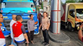 Ditreskrimsus Polda Banten saat memantau SPBU