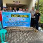 PT Narwastu Naga Kinjes dan Partner menyalurkan ratusan paket sembako dan uang tunai. (Istimewa)