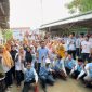 Warga Sumatera Selatan di Kota Cilegon mendeklarasikan dukungan terhadap pasangan Prabowo-Gibran. (Istimewa)