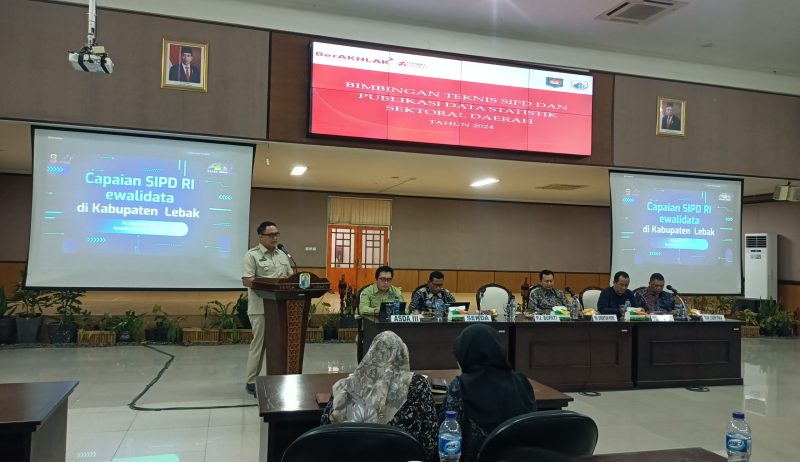 Pemkab Lebak melaunching e-walidata. (Istimewa)