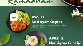 Menu Bukber AW Futsal Karaoke and Resto. (Istimewa)