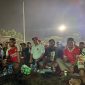Wali Kota Cilegon, Helldy Agustian saat nobar Indonesia melawan Korea Selatan. (Il/DAILYHITS)