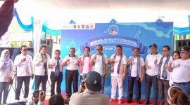 Walikota Cilegon, Helldy Agustian saat meresmikan PAMSA BM Cilegon. (Istimewa)