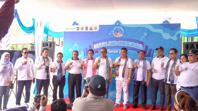 Walikota Cilegon, Helldy Agustian saat meresmikan PAMSA BM Cilegon. (Istimewa)