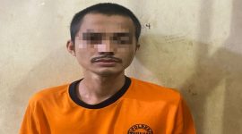 Rifaludin saat diamankan pihak kepolisian. (Istimewa)