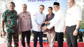 Sampah Plastik di TPSA Bagendung Cilegon diolah menjadi aspal. (Istimewa)