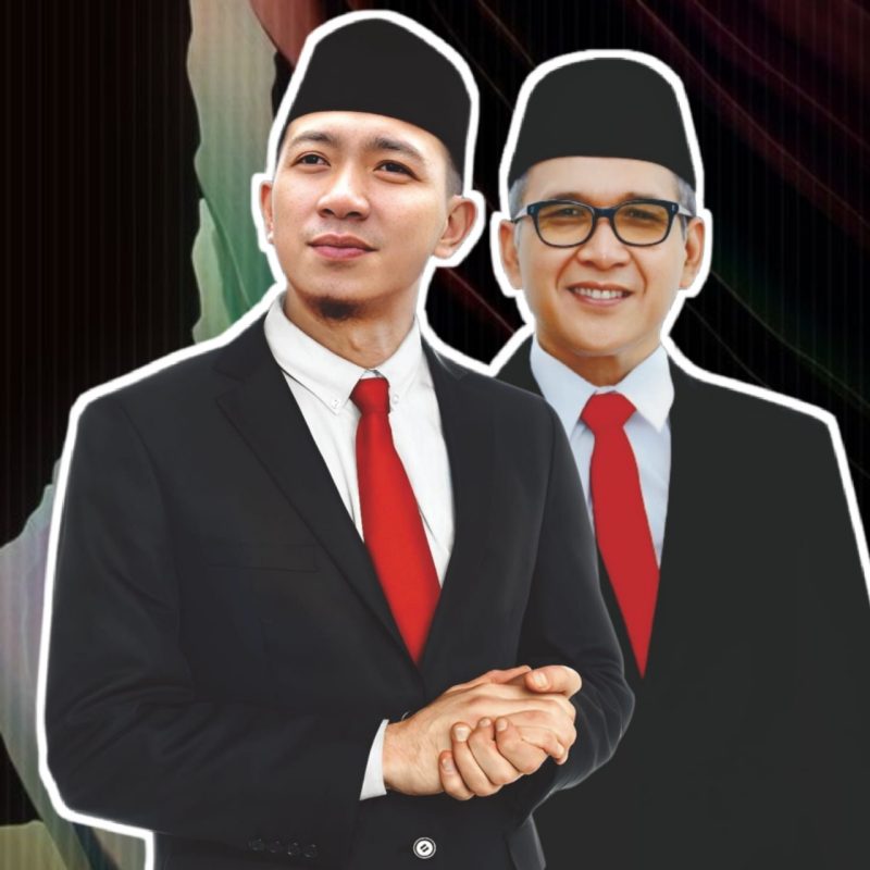 FOTO Hasbi Jayabaya - Hari Setiono. Keduanya dipasangkan dan diusung oleh Golkar untuk maju di Pilkada Lebak 2024. (Istimewa)