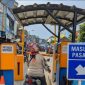 Gate Parkir Pasar Rangkasbitung. (Istimewa)