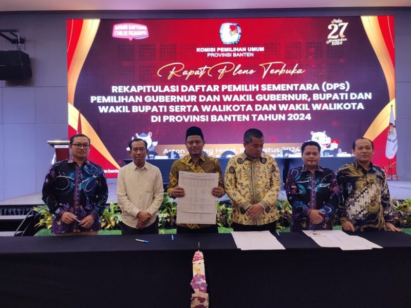 KPU Banten menetapkan DPS Pilkada Banten 2024. (Istimewa)